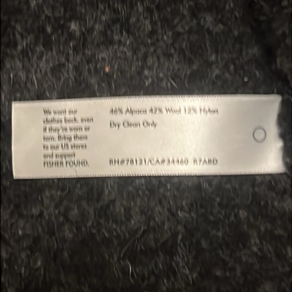 Eileen Fisher Dark Gray Alpaca Wool Nylon Oversized Open Jacket sz XXS/XS - Picture 7 of 9